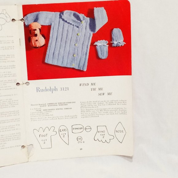 Star Baby Book 130 Crochet for Your Baby Knit Too American Thread Co Vintage - Picture 5 of 7